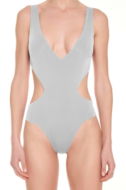 Rêve de Rive Swimwear featuring stylish designs with cutout shapes