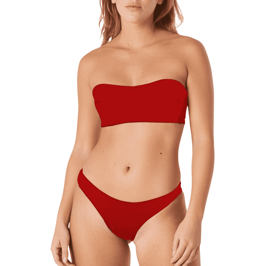 Classic style bandeau bikini top - Fashionable choice for beach days